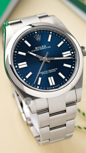 Rolex Oyster Perpetual 41 Ref: m124300-0003 Blue Dial